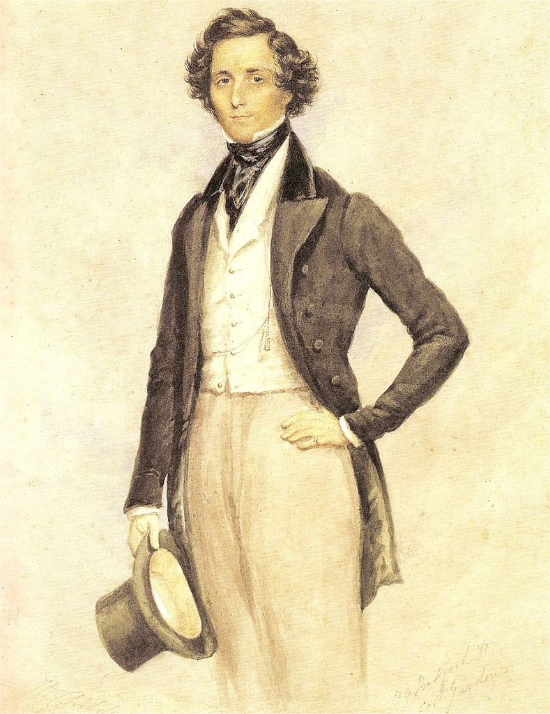 0900 Felix Mendelssohn Bartholdy Aquarell Von James Warren Childe 1830