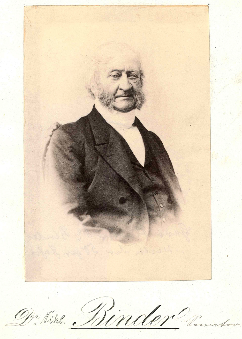 Portrait eines älternen Mannes mit Backenbart