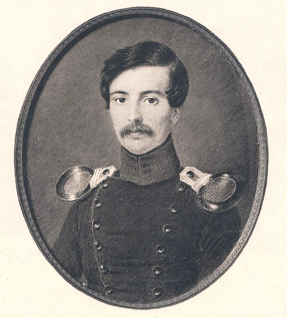 Portrait eines jungen Mannes in Uniform
