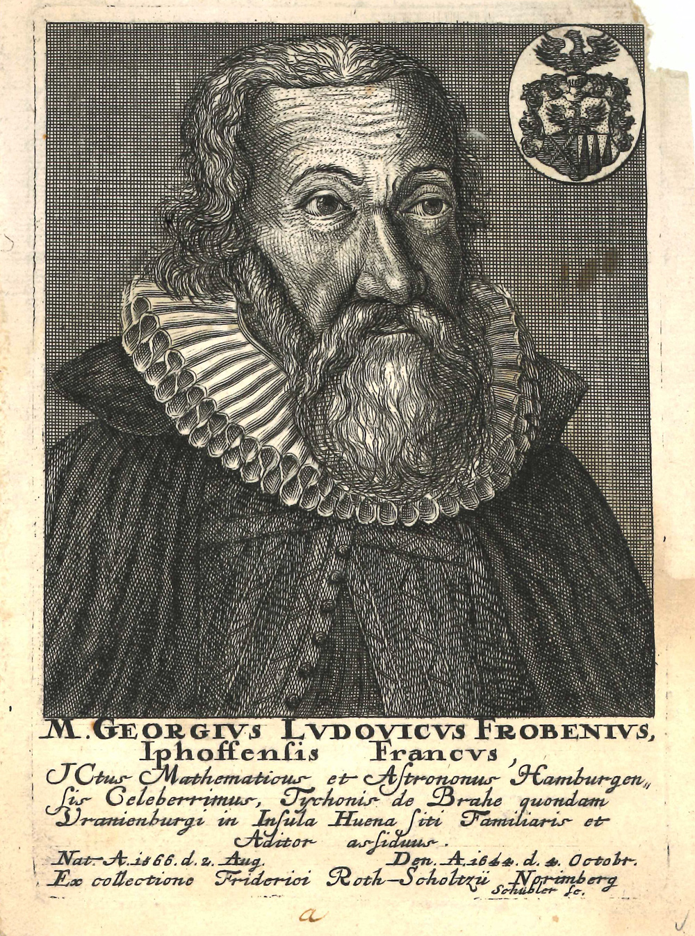 Historisches Portrait eines Mannes mit Halskrause