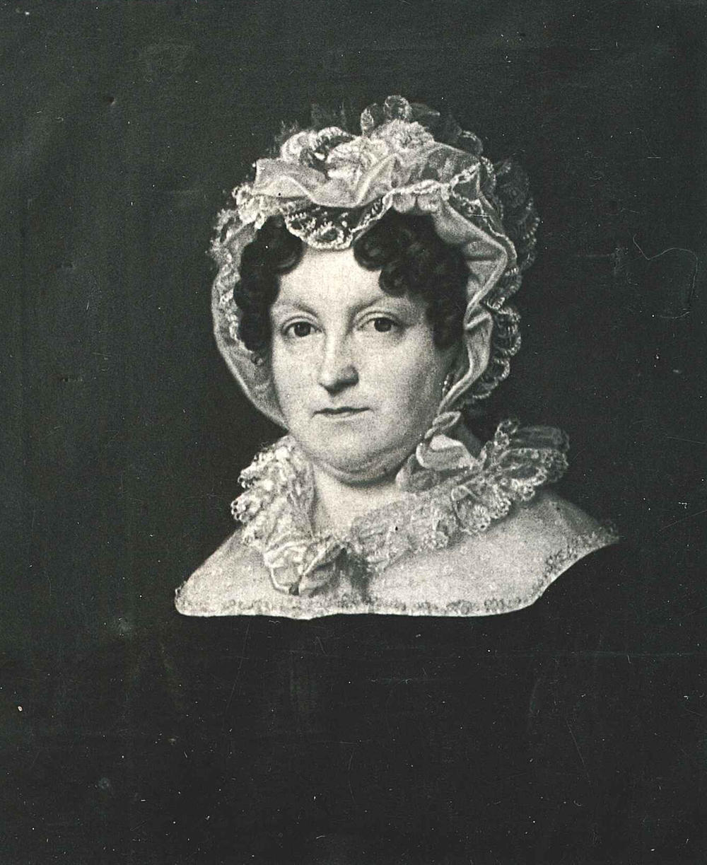 Portrait einer Frau aus dem 18ten Jahrhundert mit Haube