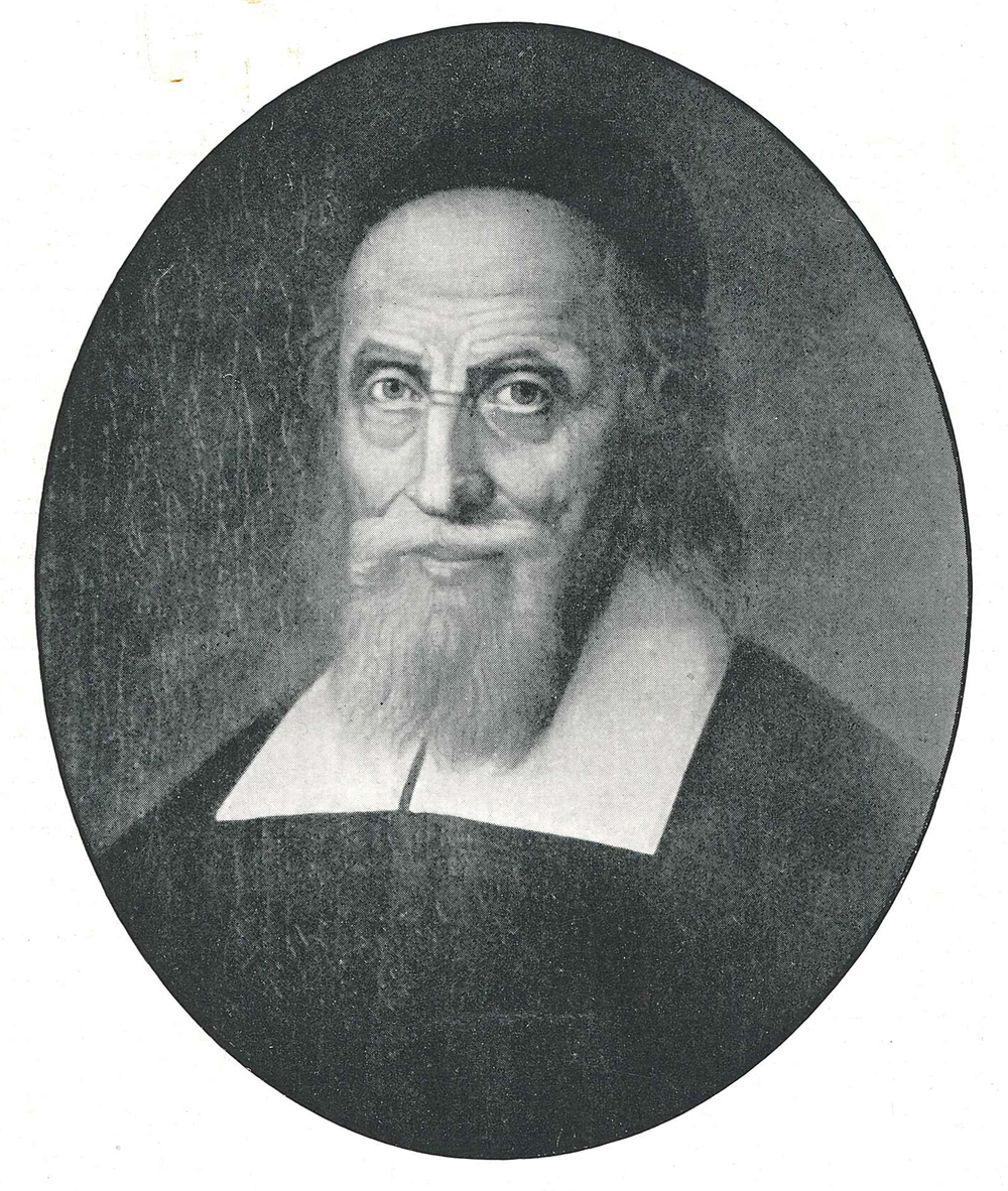 Historisches Bild eines Mannes mit Vollbart und Brille