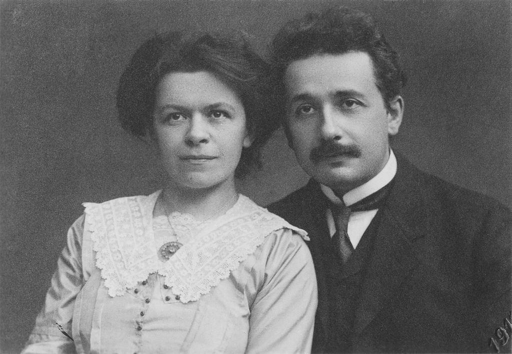 0028 Albert Einstein Und Ehefrau Mileva Maric
