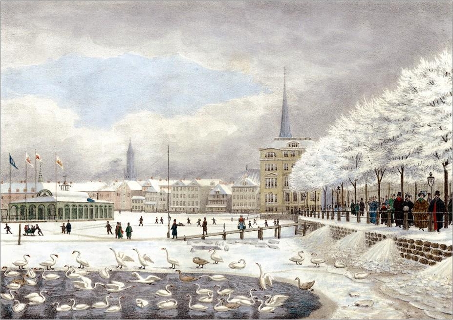 2964 Suhr Binnenalster Beim Jungfernstieg 1830