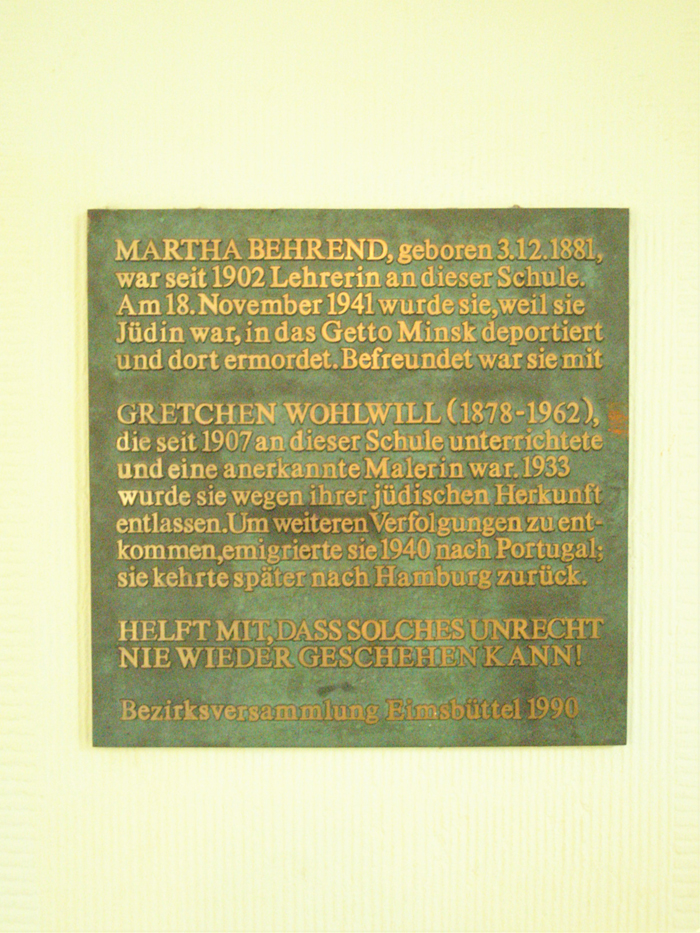 3555 Gedenktafel Wohlwill