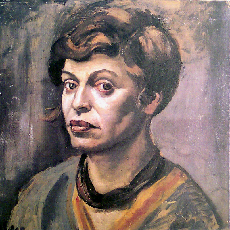 0636 Elfriede Lose Waechtler Selbstportrait