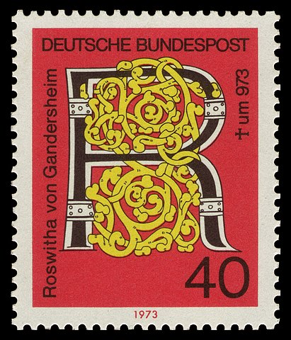 0844 Briefmarke Roswitha Von Gandersheim