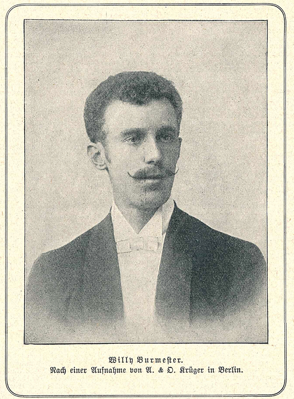 Portrait eines Mannes mit Schnauzbart