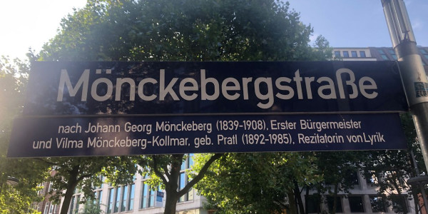 Straßenschild der Mönckebergstraße